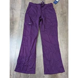 NWT Cherokee Revolution Work Wear Pants Petite XS Women's Purple